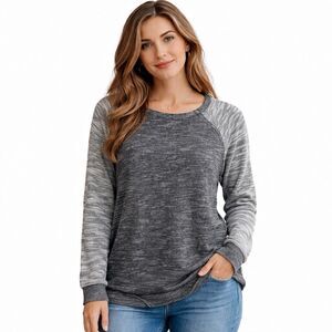 Champion Women’s Reverse Weave Crewneck Heather Gray Pullover XL